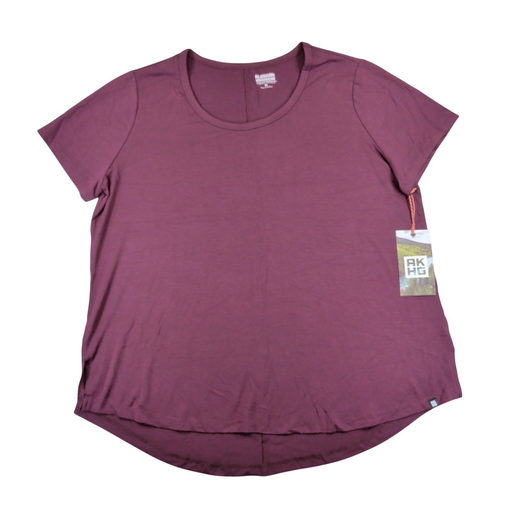 Alaskan Hardgear Duluth Women XL Renew Bamboo Short Sleeve Tee Mulberry 90820